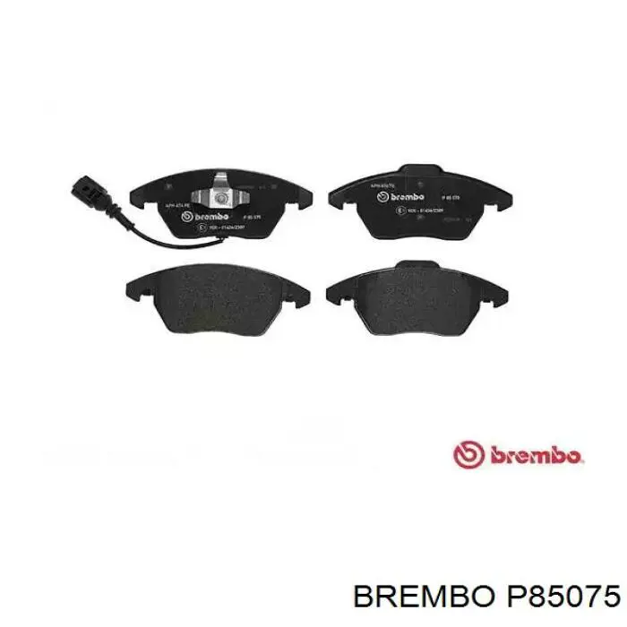 P85075 Brembo колодки тормозные передние дисковые