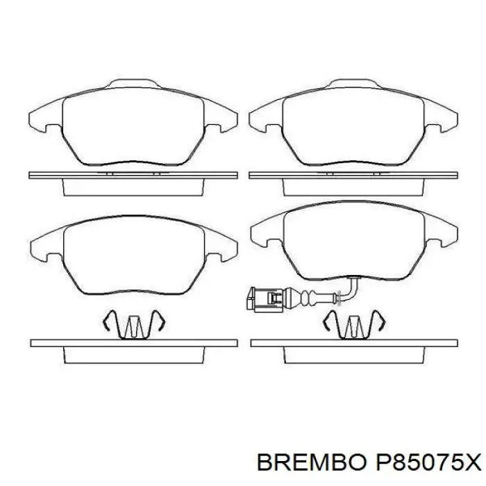 Колодки Brembo P85075X цена, от 37.29 USD