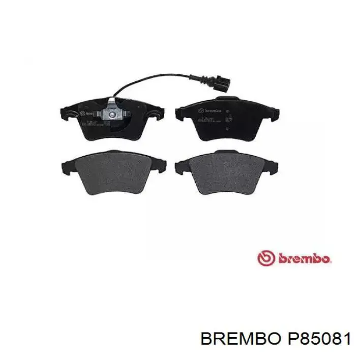 P85081 Brembo колодки тормозные передние дисковые