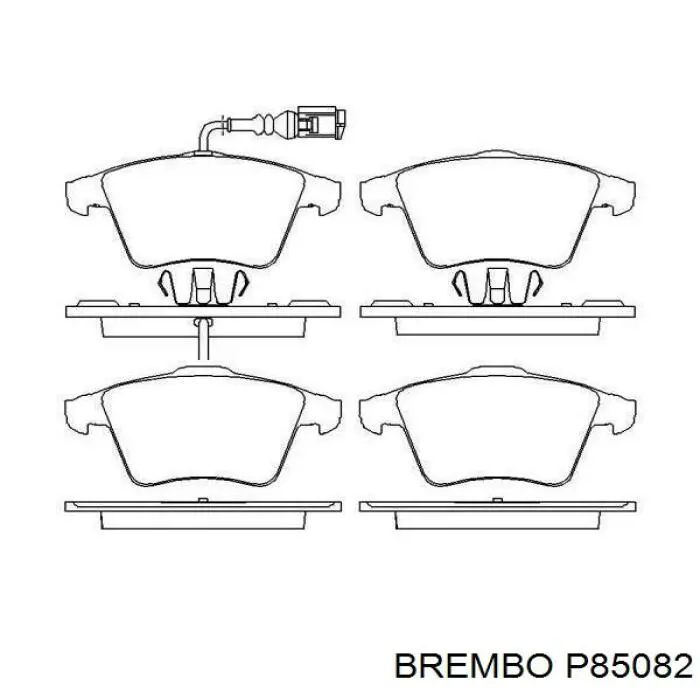 Колодки Brembo P85082 цена, от 45.66 USD