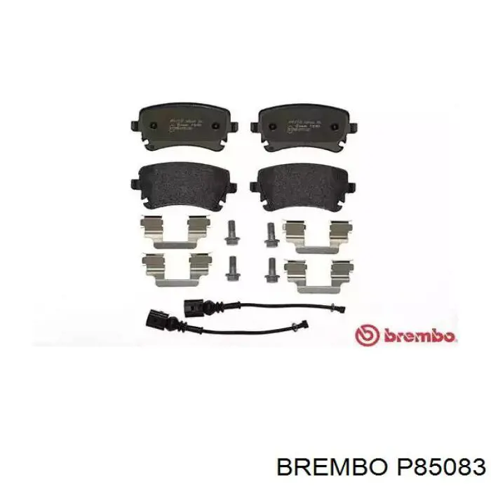 P85083 Brembo колодки тормозные задние дисковые