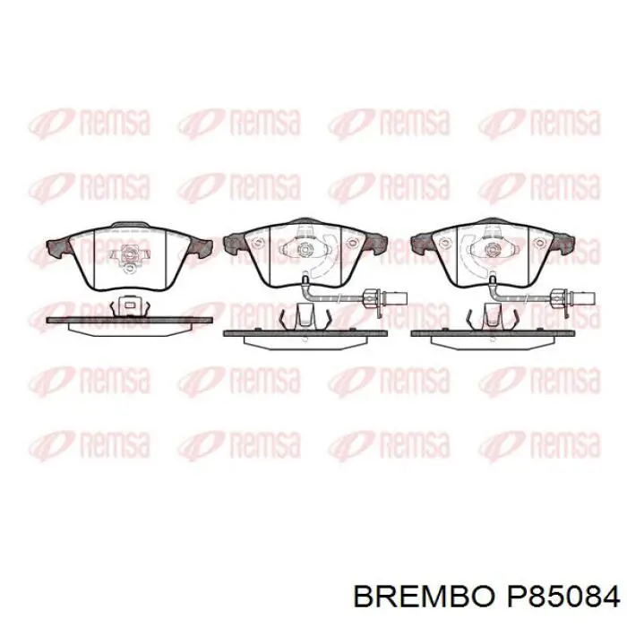 Передние тормозные колодки P85084 Brembo