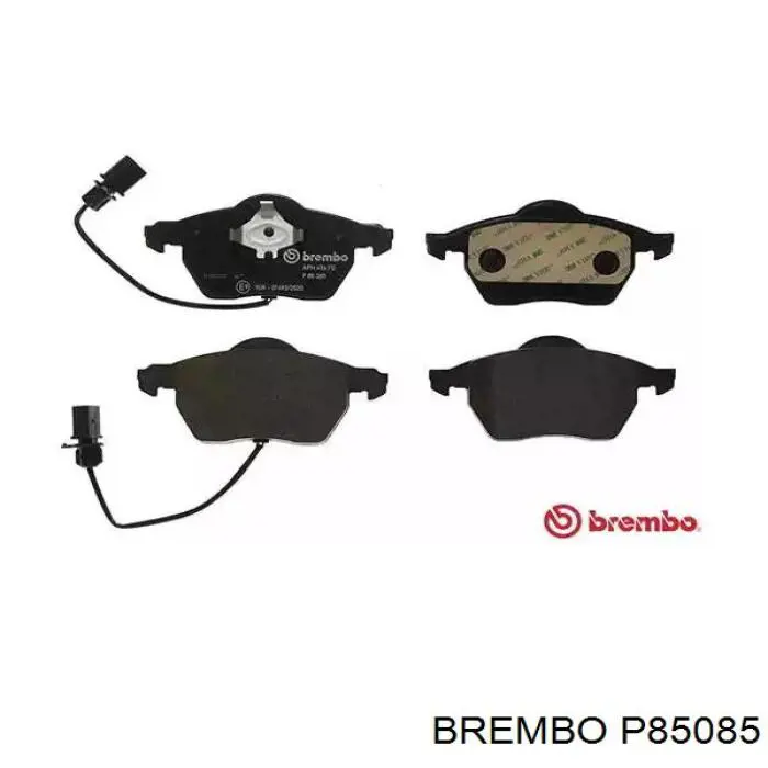 P85085 Brembo колодки тормозные передние дисковые
