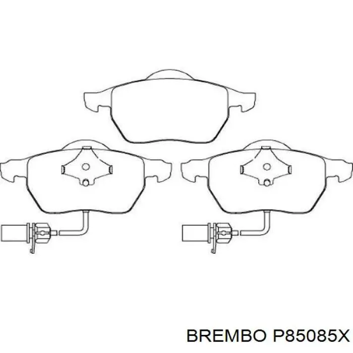 Колодки Brembo P85085X цена, от 26.44 USD