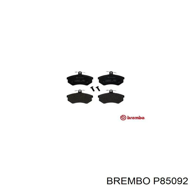 P85092 Brembo колодки тормозные передние дисковые