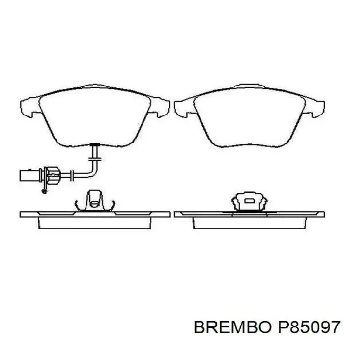 Тормозные колодки Brembo P85097