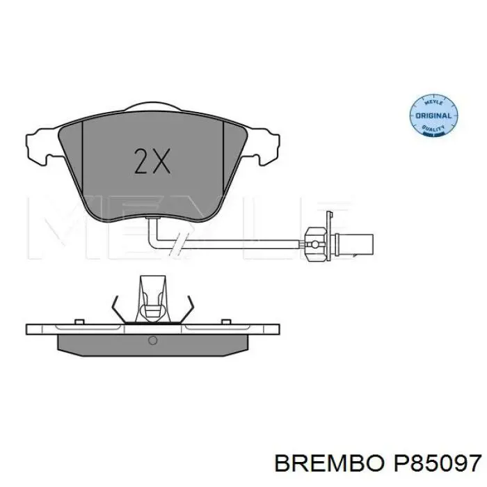 Купить P85097 Brembo Колодки тормозные