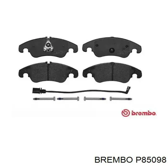 P85098 Brembo колодки тормозные передние дисковые