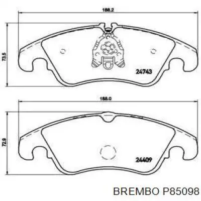Колодки Brembo P85098 цена, от 65.74 USD