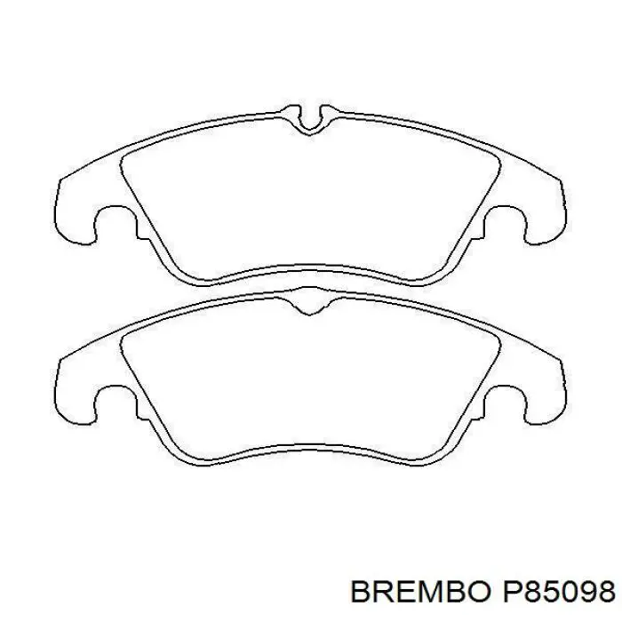 Купить P85098 Brembo Колодки тормозные