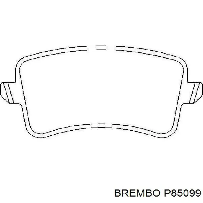 Задние тормозные колодки P85099 Brembo