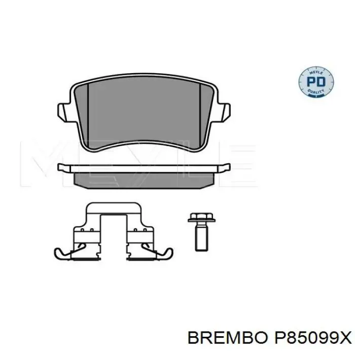 Задние тормозные колодки P85099X Brembo