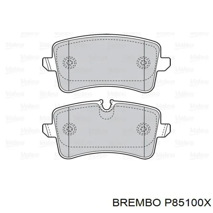 Колодки дисковые  Brembo P85100X цена, от 47.75 USD