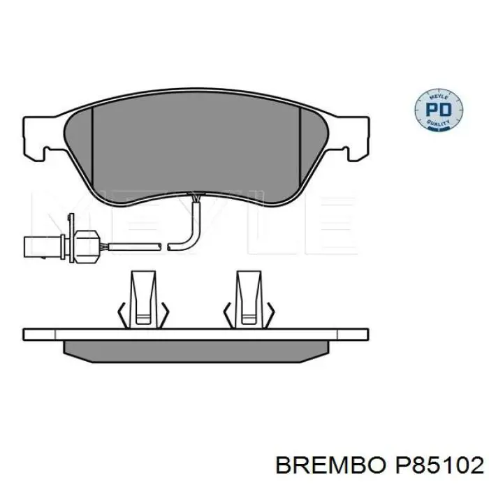Передние тормозные колодки P85102 Brembo