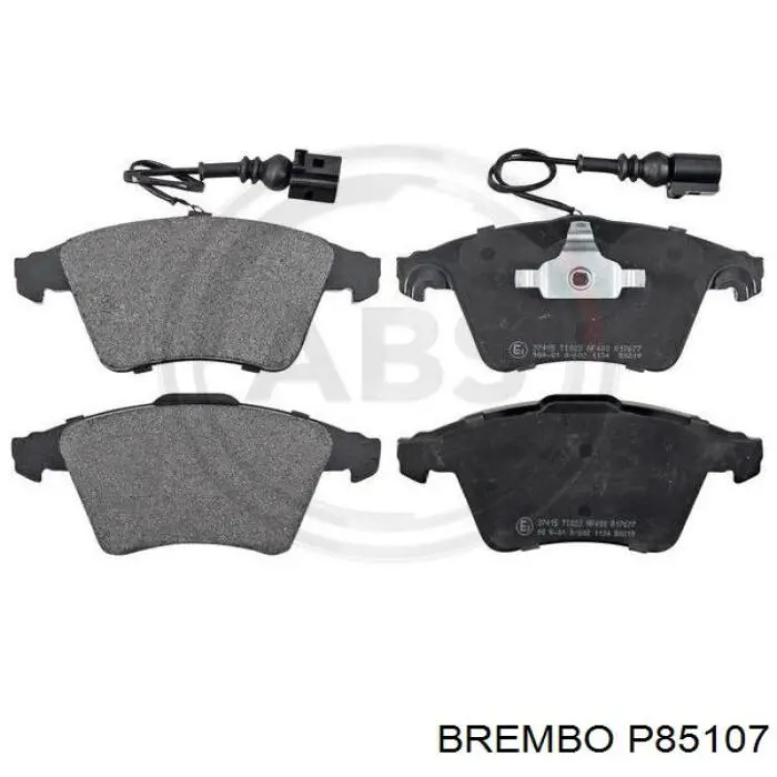 P 85 107 Brembo колодки тормозные передние дисковые
