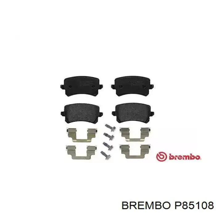 P85108 Brembo колодки тормозные задние дисковые