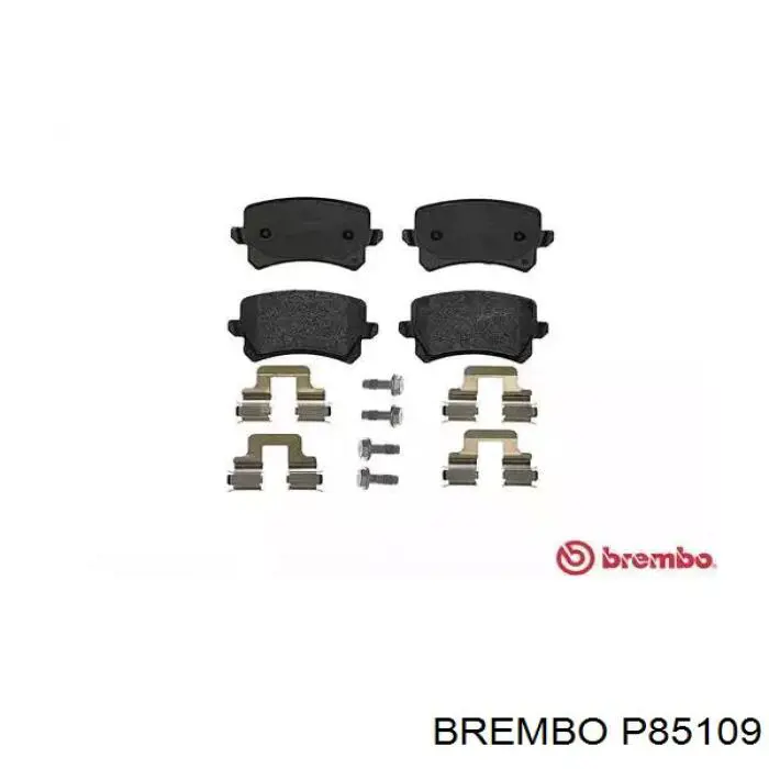 P85109 Brembo колодки тормозные задние дисковые