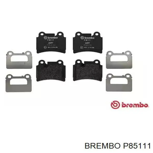 Задние тормозные колодки P85111 Brembo