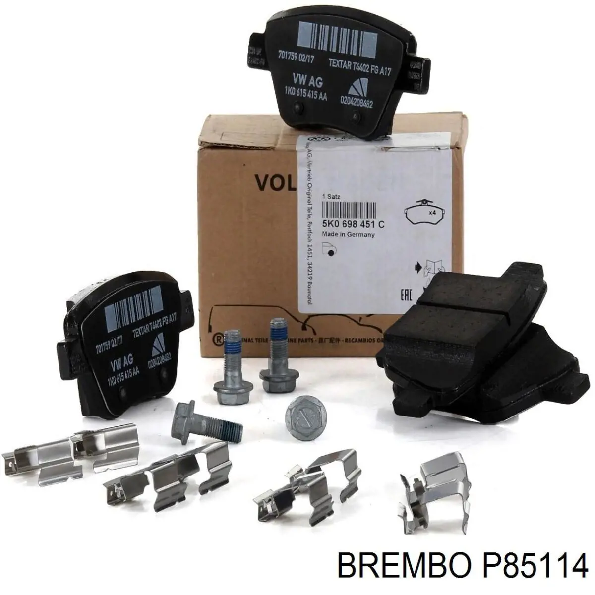 Задние тормозные колодки P85114 Brembo
