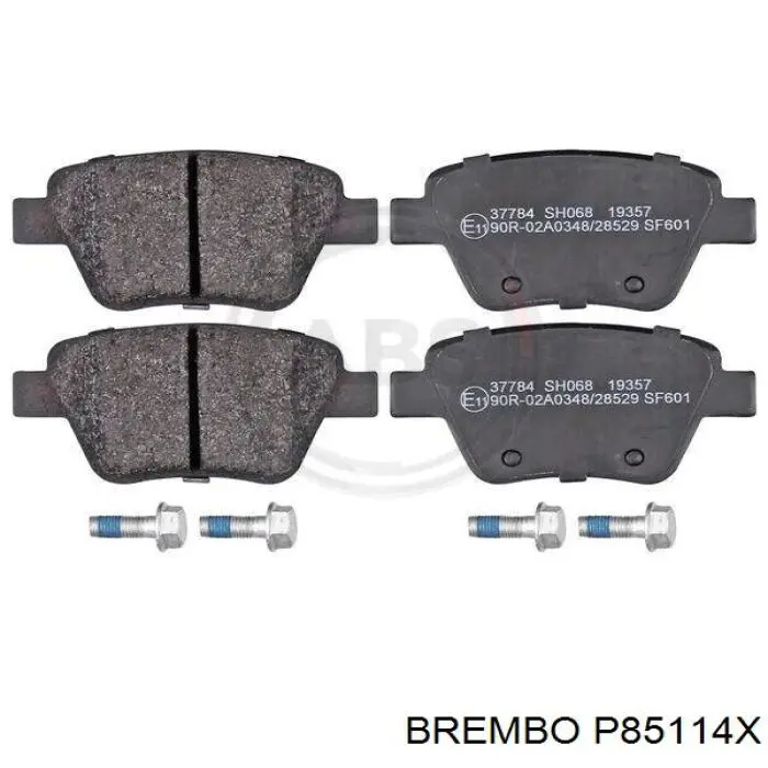 Колодки дисковые  Brembo P85114X цена, от 25.31 USD