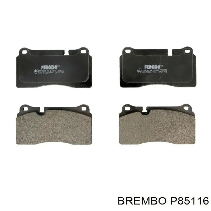 Передние тормозные колодки P85116 Brembo