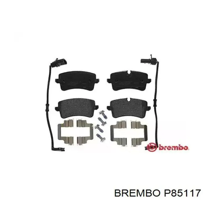 Купить P85117 Brembo Колодки тормозные задние, дисковые