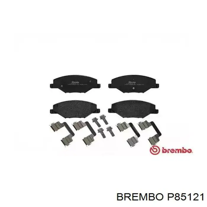 P85121 Brembo колодки тормозные передние дисковые