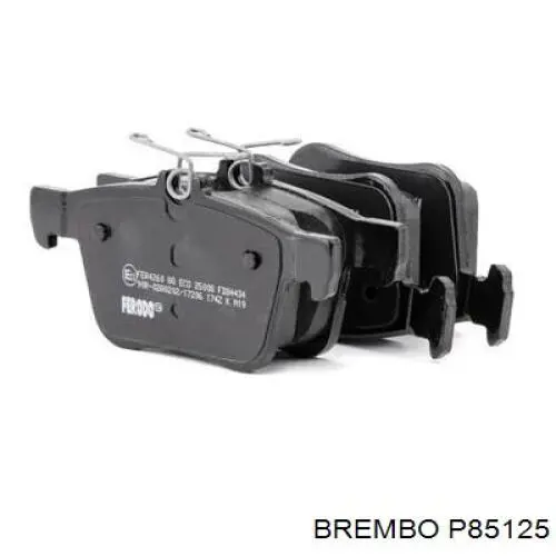 Купить P85125 Brembo Колодки тормозные задние, дисковые