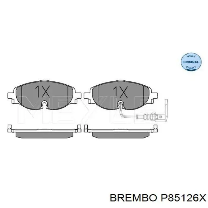 Тормозные колодки Brembo P85126X