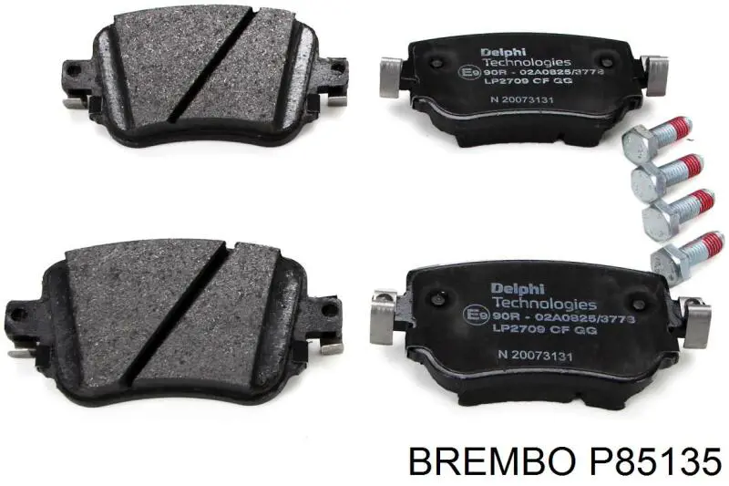 Задние дисковые колодки Brembo P85135
