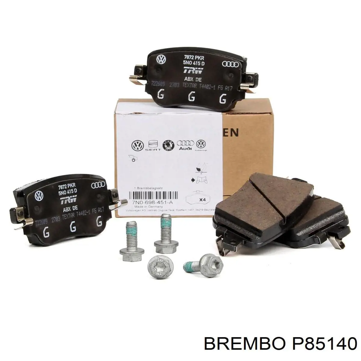 Купить P85140 Brembo Колодки тормозные задние, дисковые