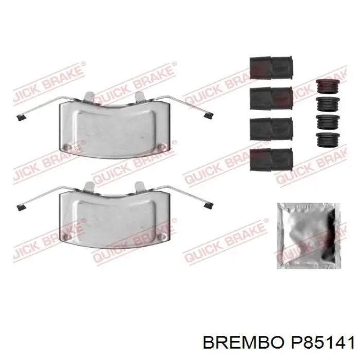 Передние тормозные колодки P85141 Brembo