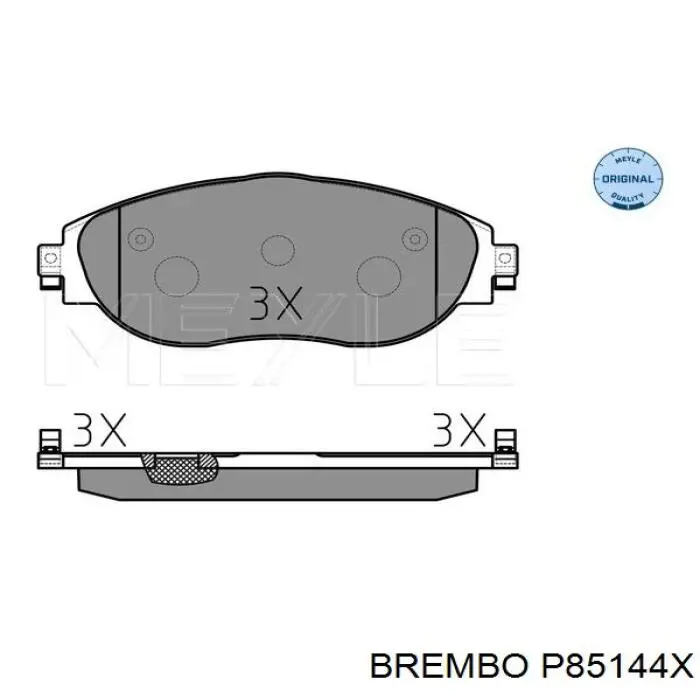 Тормозные колодки Brembo P85144X