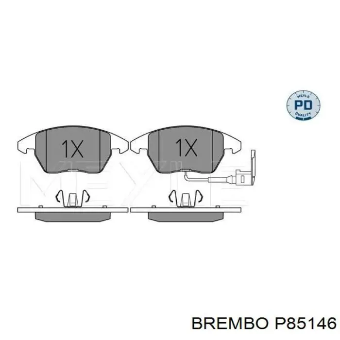 Купить P85146 Brembo Колодки тормозные