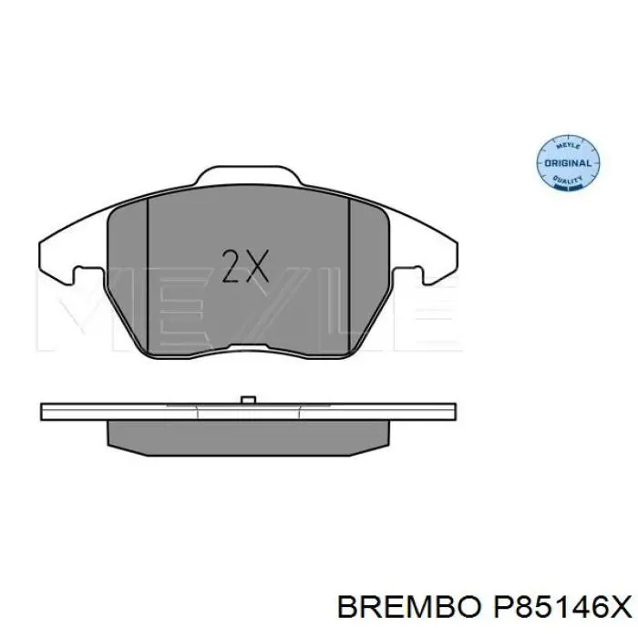 Колодки Brembo P85146X цена, от 35.95 USD