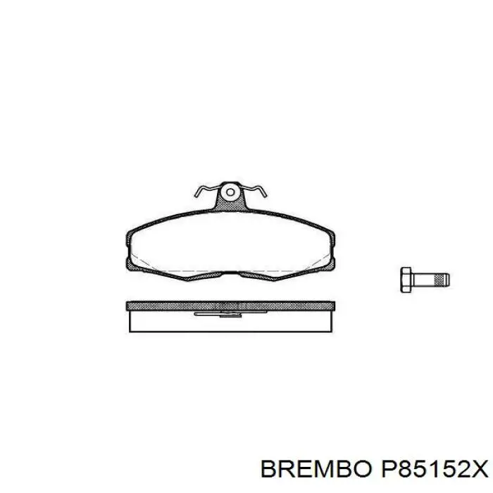 Купить P85152X Brembo Колодки тормозные