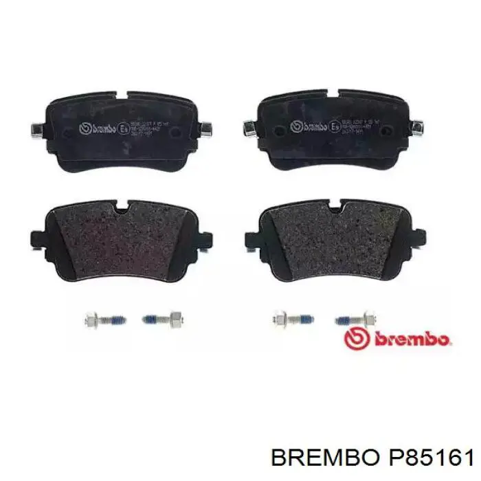 P85161 Brembo sapatas do freio traseiras de disco