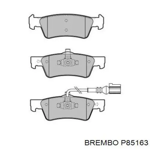 Задние дисковые колодки Brembo P85163