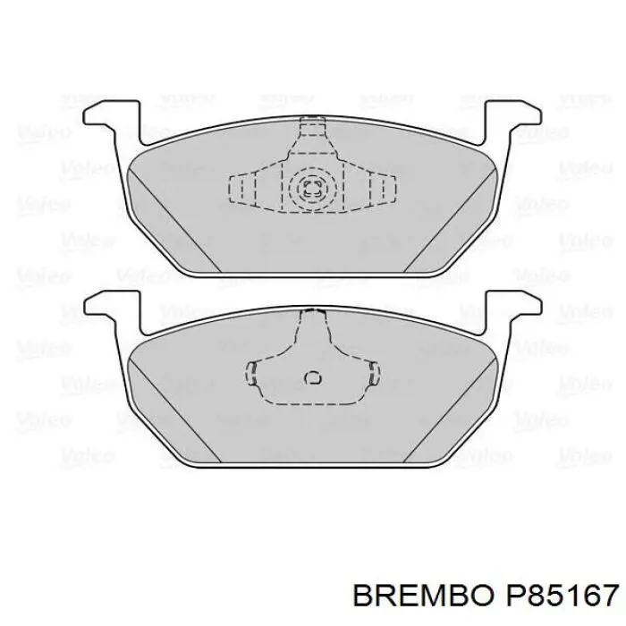 Тормозные колодки Brembo P85167