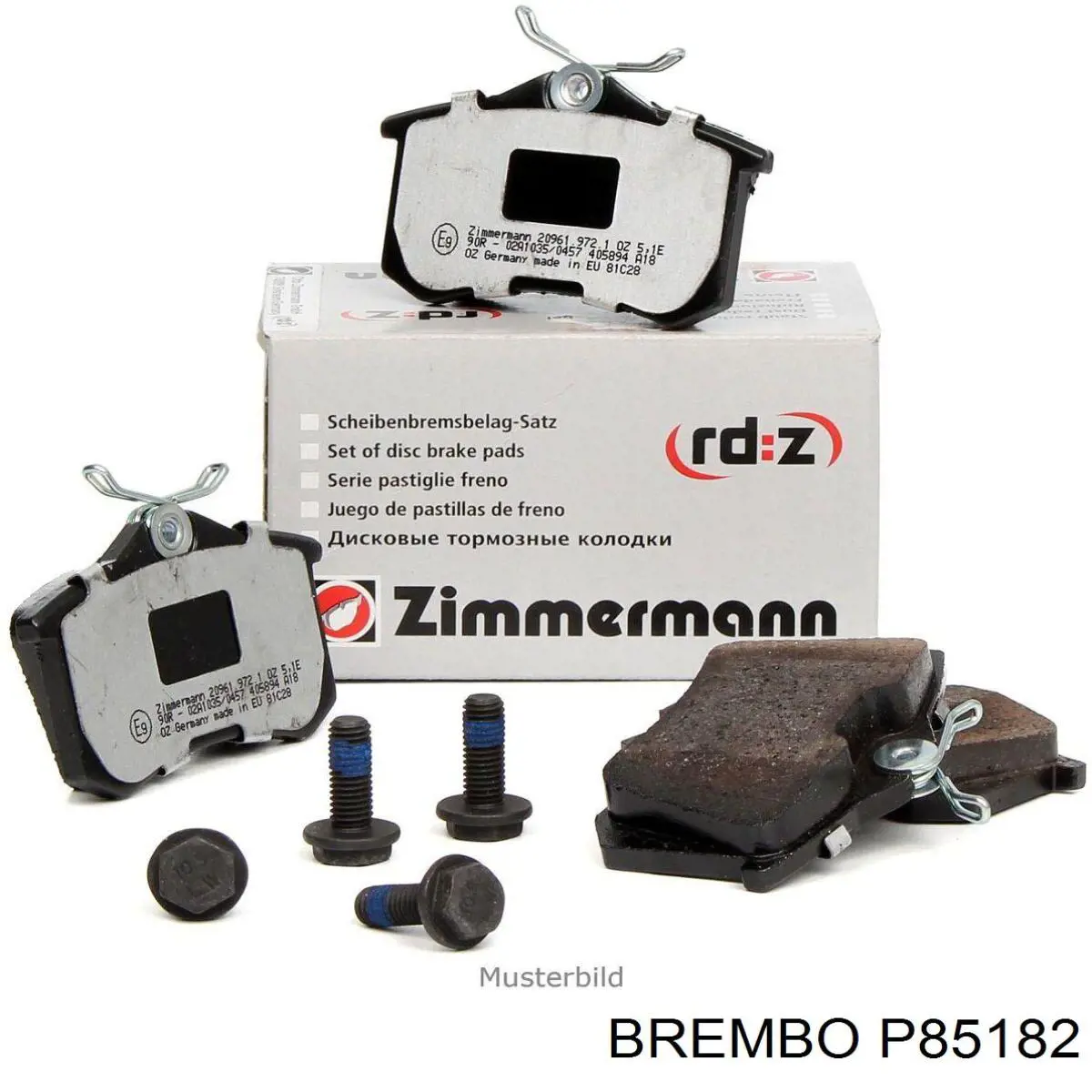 Купить P85182 Brembo Колодки тормозные