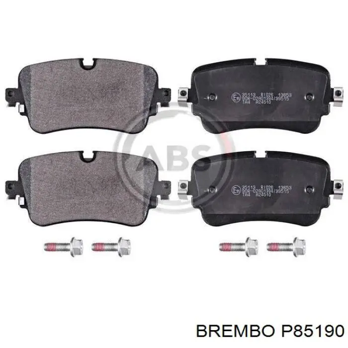 P85190 Brembo sapatas do freio traseiras de disco