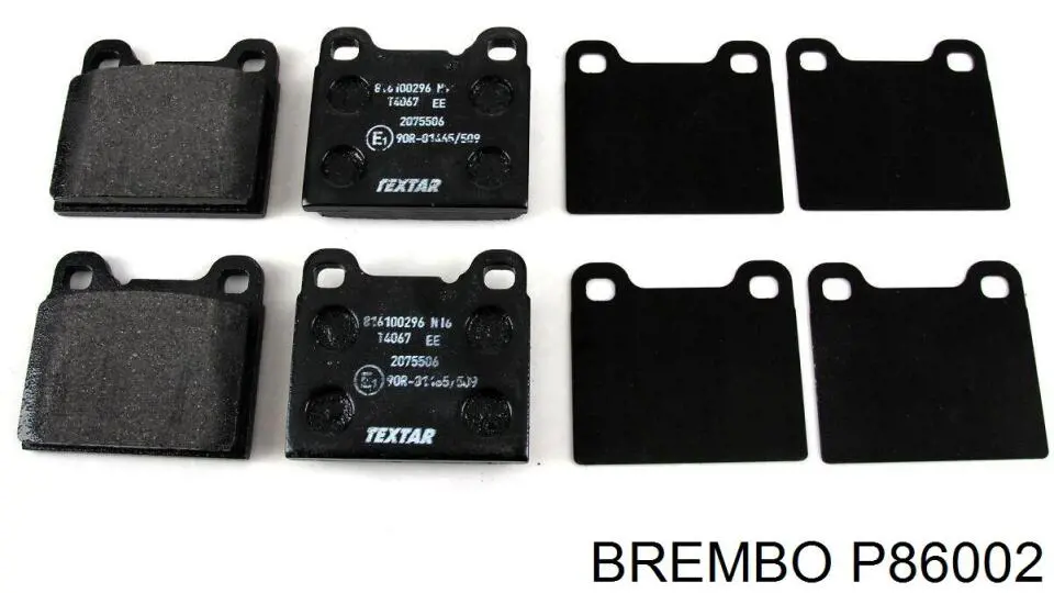 Задние тормозные колодки P86002 Brembo