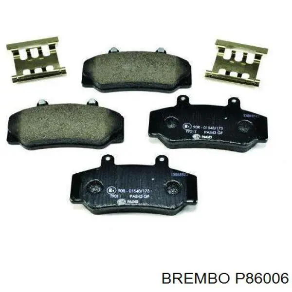 Колодки Brembo P86006 цена, от 985.55 UAH