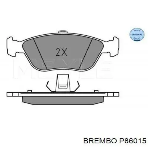 Колодки гальмівні передні, дискові P86015 Brembo