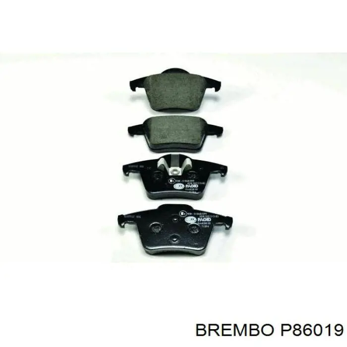 Купить P86019 Brembo Колодки тормозные задние, дисковые