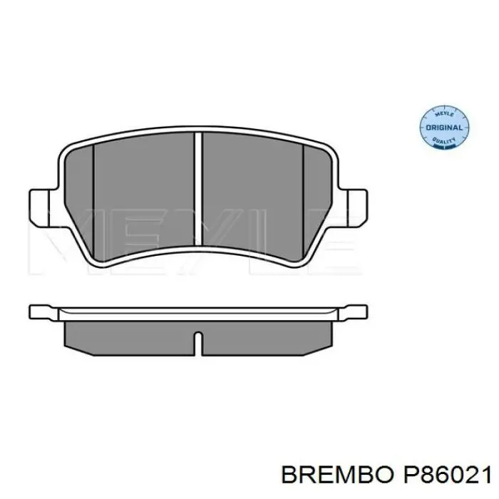 Задние дисковые колодки Brembo P86021