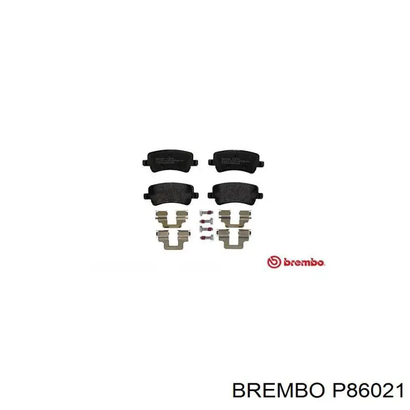 Pastillas de freno traseras P86021 Brembo