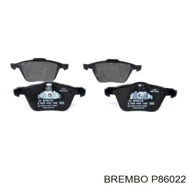 Передние тормозные колодки P86022 Brembo