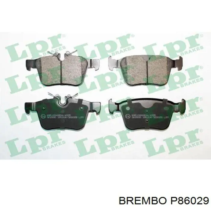 Задние тормозные колодки P86029 Brembo