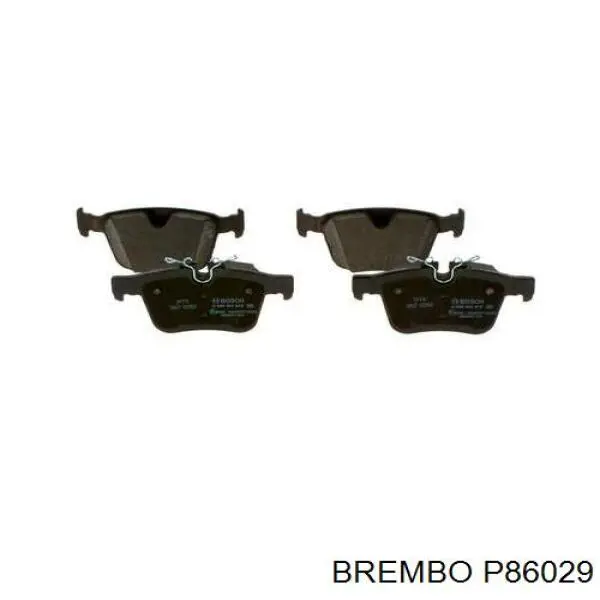Pastillas de freno traseras P86029 Brembo